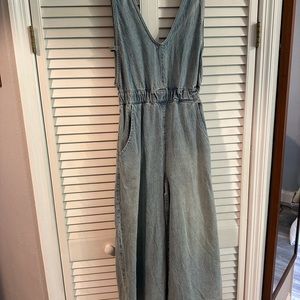 Free people Jean jumpsuit size small